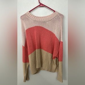 American eagle color block sweater